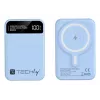 Techly I-CHARGE-10LCDBL Powerbank Lithium-polymeer (LiPo) 10000 mAh Draadloos laden Blauw