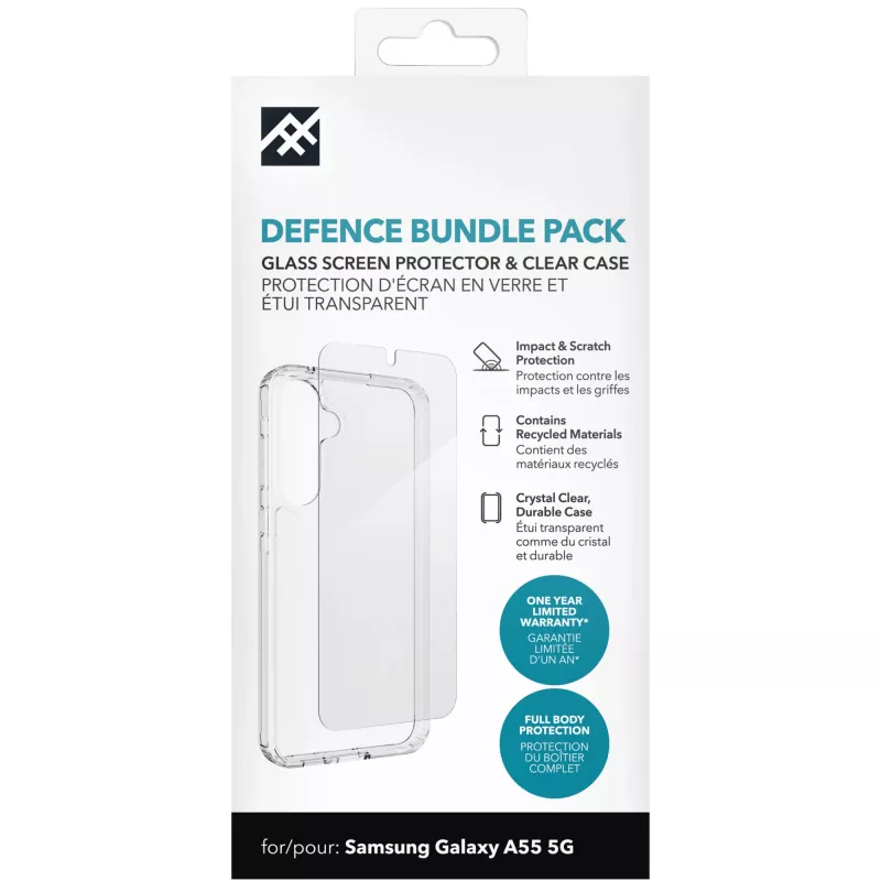 IFROGZ Defence Glass (bundel) Telefoonhoesje 16,8 cm (6,6″) Bescherming Transparant