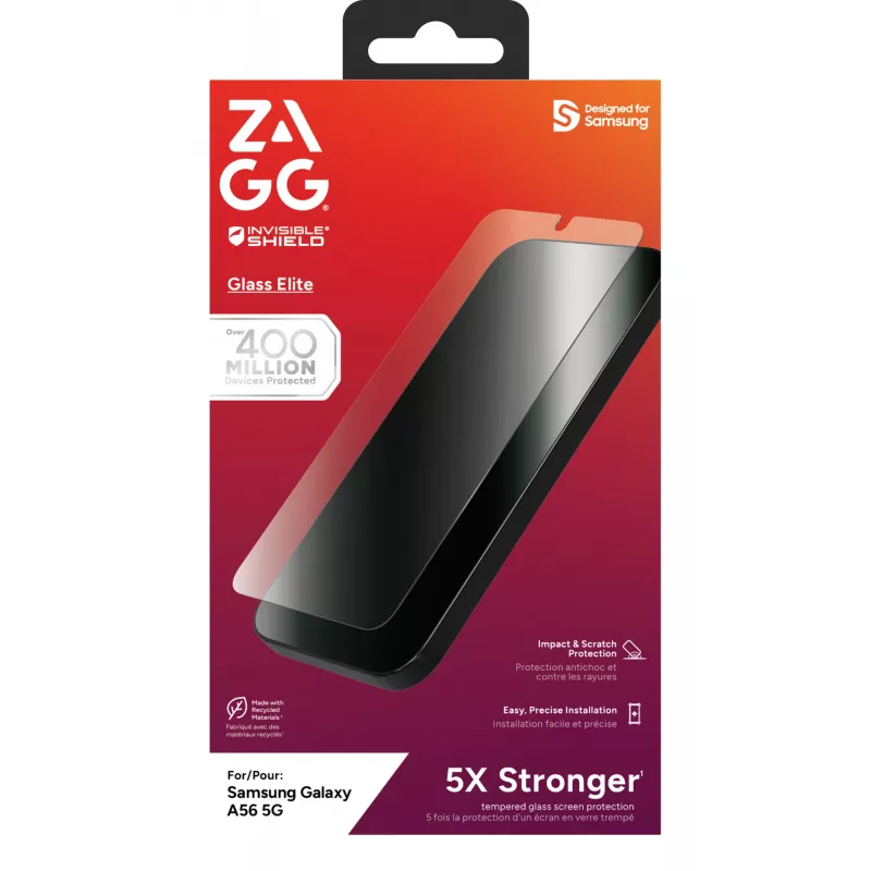 InvisibleShield Glass Elite Schermfolie voor Galaxy A56 5G