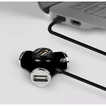 Axagon HUE-X3B Interface-hub USB 2.0 480 Mbit/s zwart