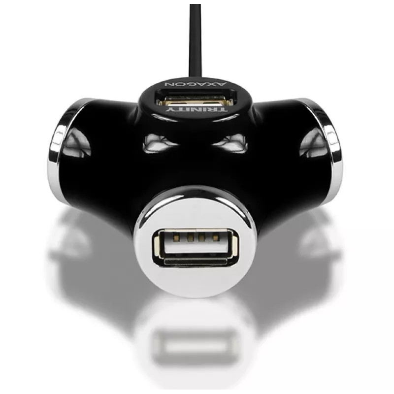 Axagon HUE-X3B Interface-hub USB 2.0 480 Mbit/s zwart