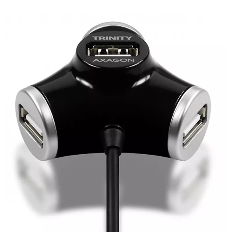 Axagon HUE-X3B Interface-hub USB 2.0 480 Mbit/s zwart