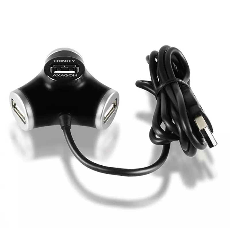 Axagon HUE-X3B Interface-hub USB 2.0 480 Mbit/s zwart