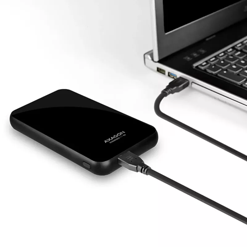 AXAGON EE25-S6B - HDD / SSD-behuizing - 2.5 inch - SATA - Serial ATA II - Serial ATA III - 5 Gbit/s - USB-connectiviteit - zwart