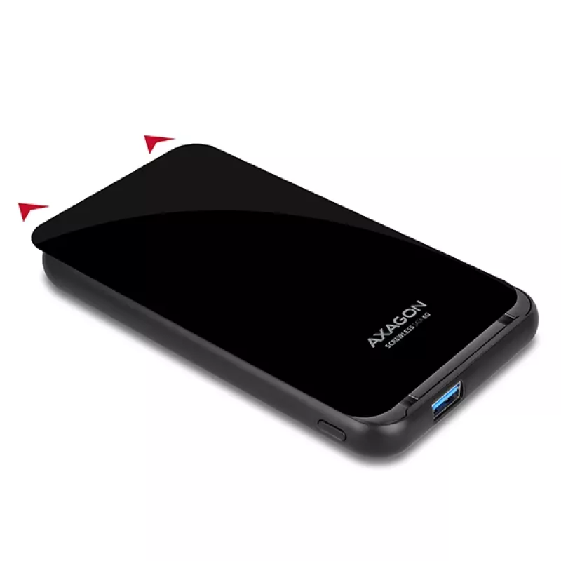AXAGON EE25-S6B - HDD / SSD-behuizing - 2.5 inch - SATA - Serial ATA II - Serial ATA III - 5 Gbit/s - USB-connectiviteit - zwart