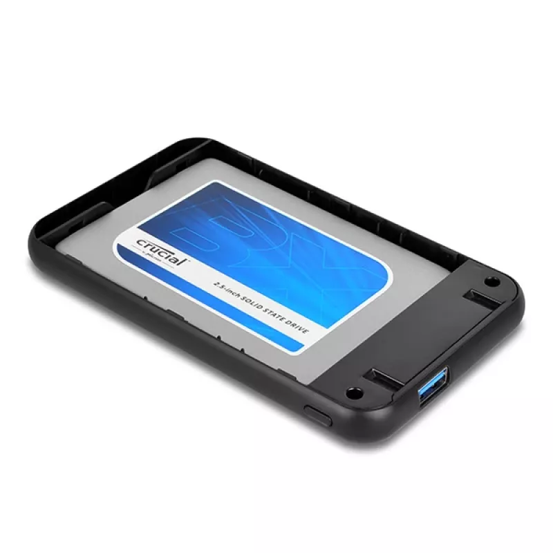 AXAGON EE25-S6B - HDD / SSD-behuizing - 2.5 inch - SATA - Serial ATA II - Serial ATA III - 5 Gbit/s - USB-connectiviteit - zwart