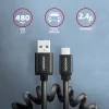 Axagon BUMM-AM10TB USB-kabel USB 2.0 0,6 m Micro-USB B USB A 0,48 Gbit/s zwart