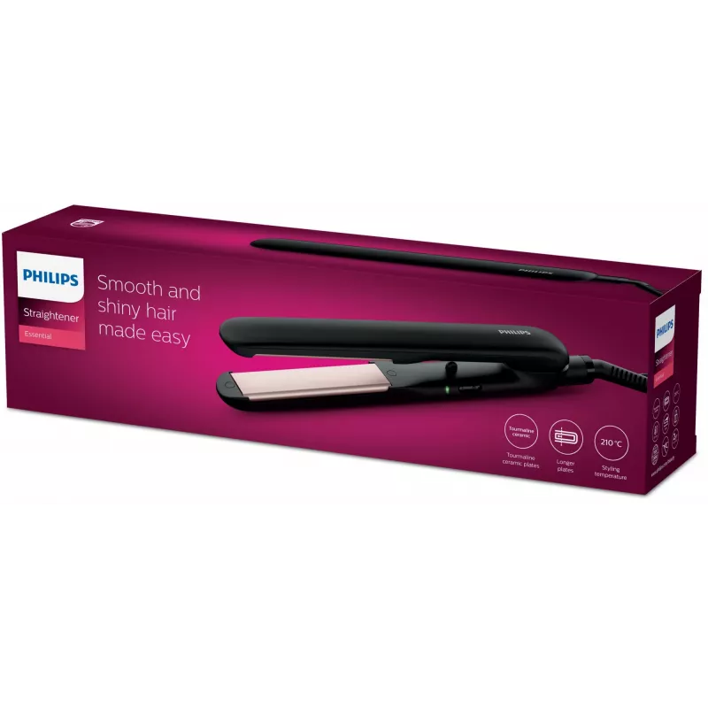 Philips Essential HP8321/00 haarglijder, zwart