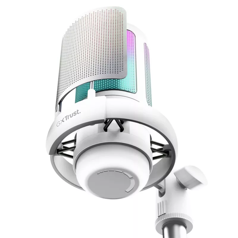Trust GXT 238W Auron grijs, wit podcastmicrofoon