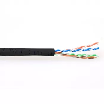 ACT CAT6 U/UTP litze-patchkabel zwart 305 m, 305 m, Cat6, zwart
