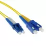 ACT 3 meter LSZH singlemode 9/125 OS2 glasvezel-patchkabel duplex met LC- en SC-stekkers