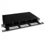 ACT fiberpanel high density voor 5 MTP®-MPO-cassettes, PG11, PG13, zwart, metaal