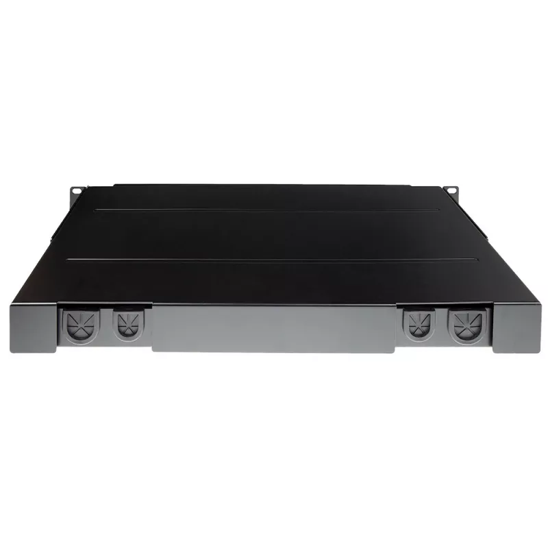 ACT fiberpanel high density voor 5 MTP®-MPO-cassettes, PG11, PG13, zwart, metaal