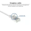 ACT Wit 10 meter LSZH U/FTP CAT6A datacenter slimline patchkabel rastnasenvrij met RJ45-stekkers