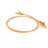 ACT Oranje 1 meter LSZH U/UTP CAT6 datacenter slimline patchkabel rastnasenvrij met RJ45-stekkers