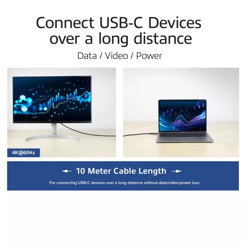 ACT USB-C 3.2 Gen2 actieve optische kabel (AOC) verbindingskabel, 10 m