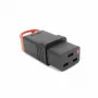 ACT C19 IEC Lock+ heransluitbaar zwart, PA190100BK, C19, recht, bus, 250 V, 16 A, zwart, rood