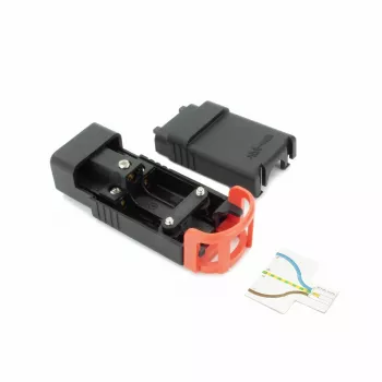ACT C19 IEC Lock+ heransluitbaar zwart, PA190100BK, C19, recht, bus, 250 V, 16 A, zwart, rood