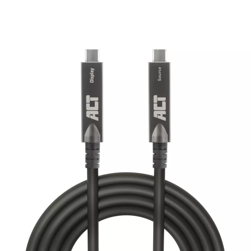 ACT USB-C 3.2 Gen2 actieve optische kabel (AOC), voor touchpanels, video, data, stroom, 7,5 m