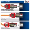 ACT netkabel C14 IEC Lock+ Dual Locking - C15 IEC Lock+ wit 2 m, PC3875