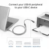 ACT USB-C-bus naar USB-B 2.0 printeradapterkabel 0,2 m