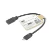 ACT USB Type-C-bus naar USB Micro-B 2.0-stekker-adapterkabel 0,2 m