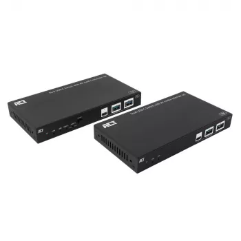 ACT AV media-extender-set met dubbele USB-C-switch, CAT6A, 100 meter