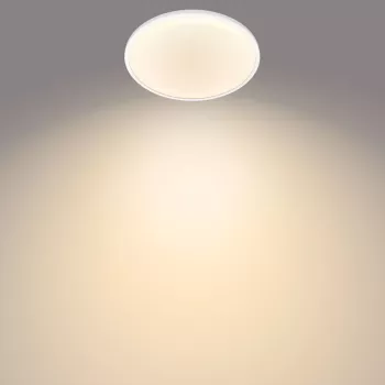 Philips Functional superdunne plafondlamp 18 W, LED, niet-vervangbare lichtbron, 2700 K, 1500 lm, IP20, wit