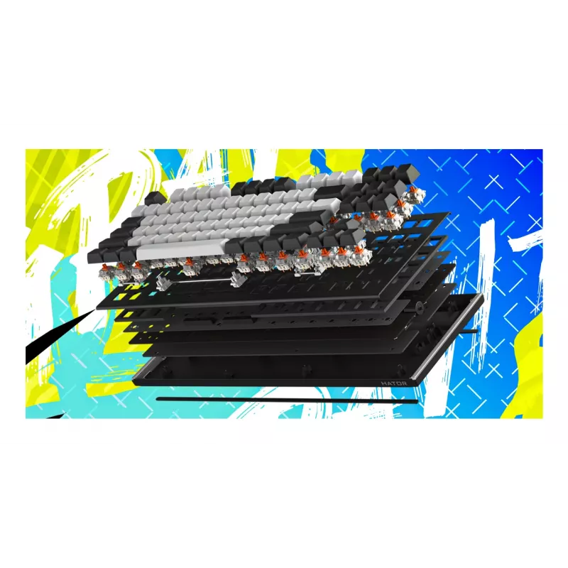 HATOR Gravity TKL toetsenbord gaming USB QWERTY US English zwart