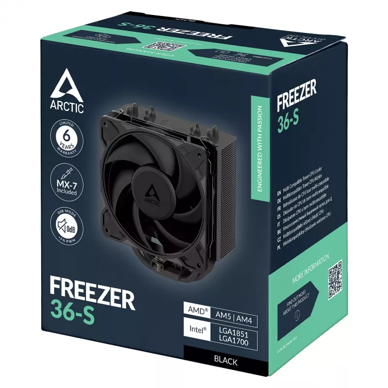ARCTIC Freezer 36-S CPU-luchtkoeler - zwart