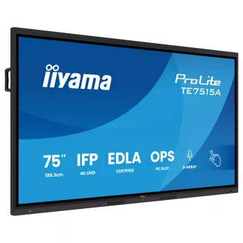 iiyama ProLite TE7515A-B2AG 75 inch 4K interactief touchdisplay