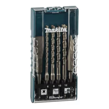 Makita E-15746 SDS-Plus boren- en beitelset, 6-delig
