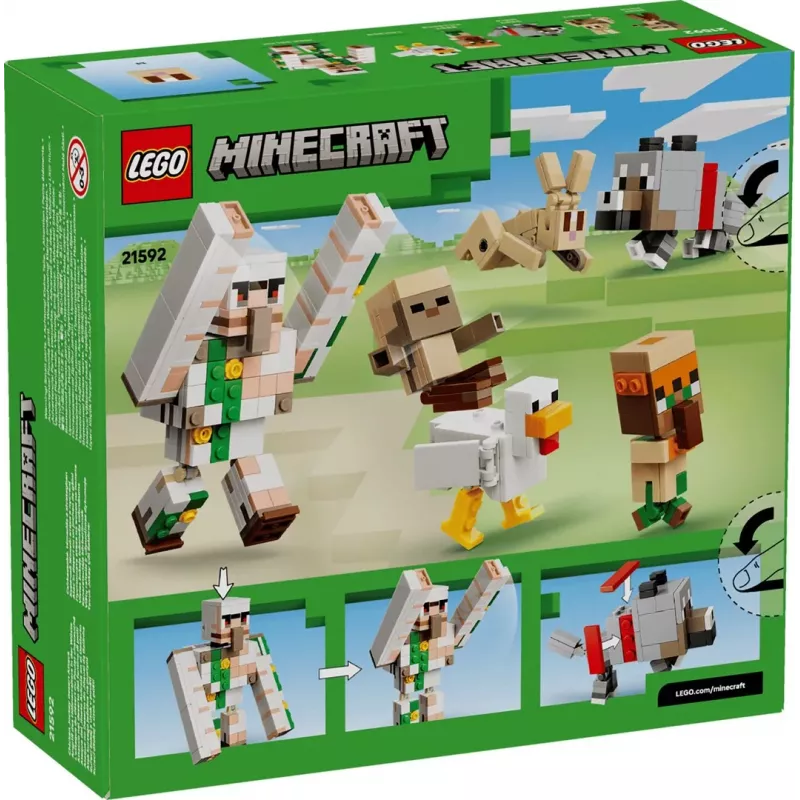 LEGO Minecraft 21592 Kippenruiter-woestijnaanval (428 onderdelen)