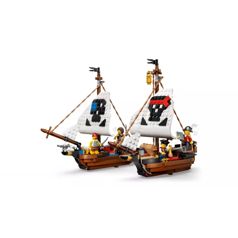 LEGO Creator 3-in-1 31387 Iconisch piratenschip (1074 onderdelen)