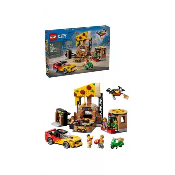 LEGO City 60496 Pizzabezorgservice met voertuigen (494 onderdelen)