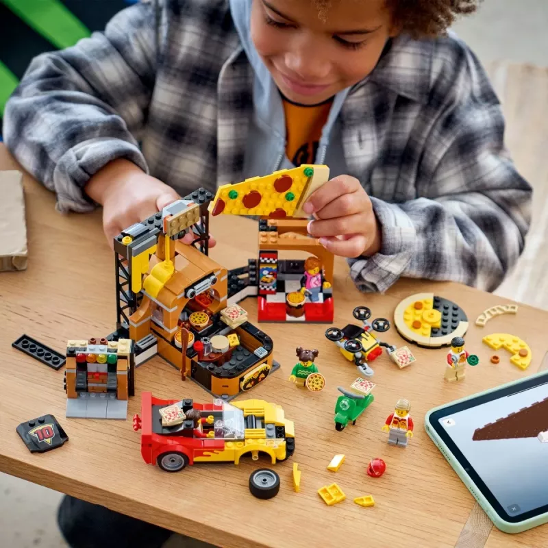 LEGO City 60496 Pizzabezorgservice met voertuigen (494 onderdelen)