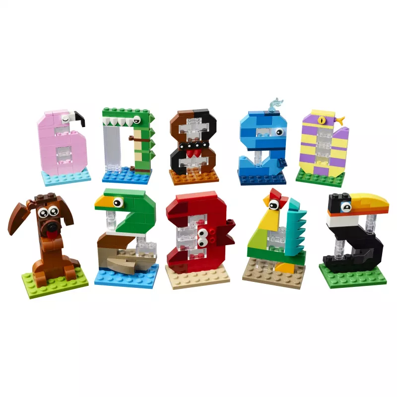 LEGO 40807 Verjaardagscijfers - bouwbare dierentaartdecoratie (281 onderdelen)