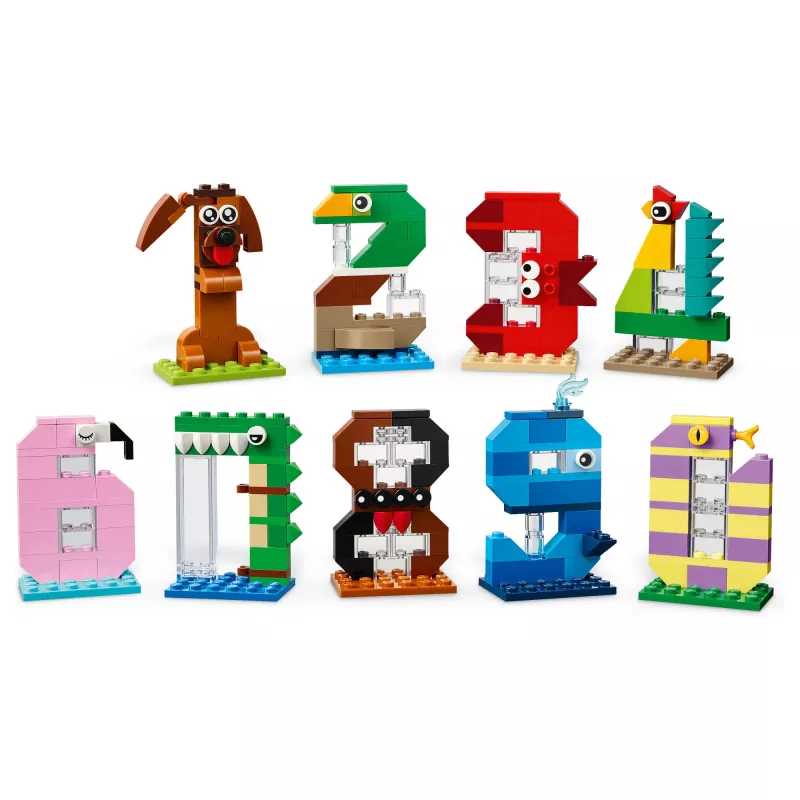 LEGO 40807 Verjaardagscijfers - bouwbare dierentaartdecoratie (281 onderdelen)