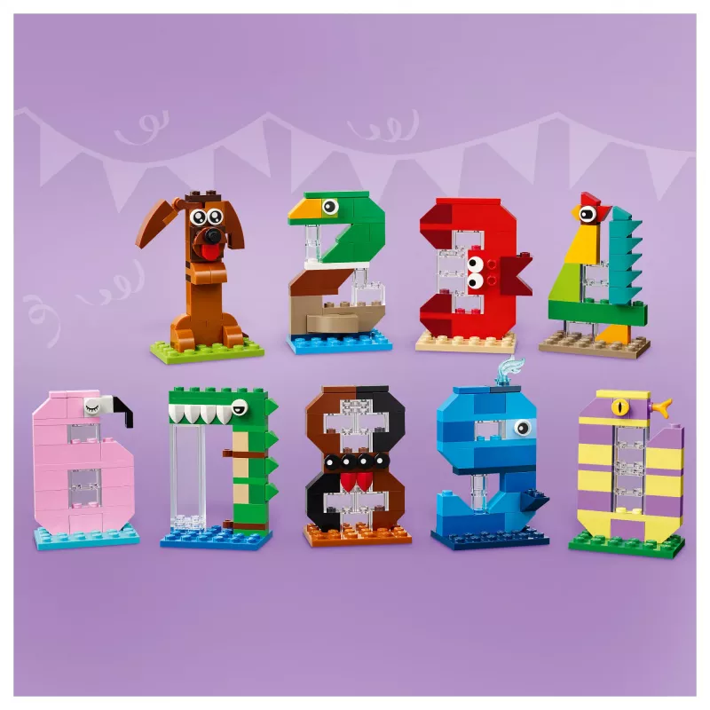 LEGO 40807 Verjaardagscijfers - bouwbare dierentaartdecoratie (281 onderdelen)