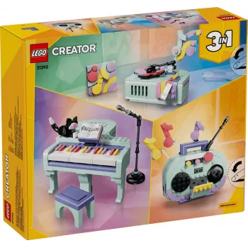 LEGO Creator 3-in-1 31392 Decoratieve piano met kat (485 onderdelen)