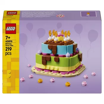 LEGO 40815 Verjaardagstaart - bouwbare taart met kaarsen (219 onderdelen)