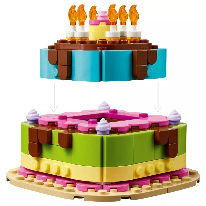 LEGO 40815 Verjaardagstaart - bouwbare taart met kaarsen (219 onderdelen)