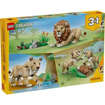 LEGO Creator 3-in-1 31386 Wilde dieren: Majestueuze leeuw (839 onderdelen)