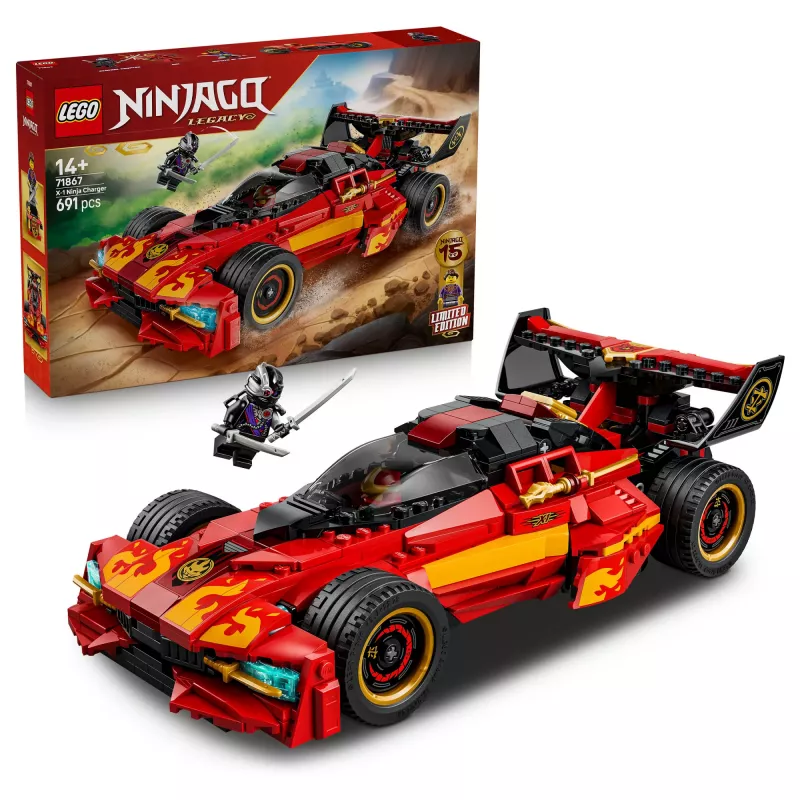 LEGO NINJAGO 71867 X-1 Ninja Charger 15. jubileum (691 onderdelen)