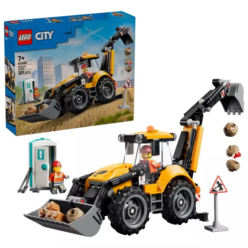 LEGO City 60480 Gele graaflader (301 onderdelen)