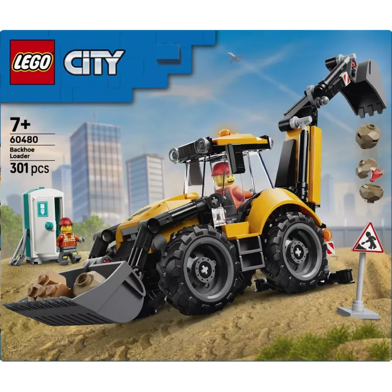 LEGO City 60480 Gele graaflader (301 onderdelen)
