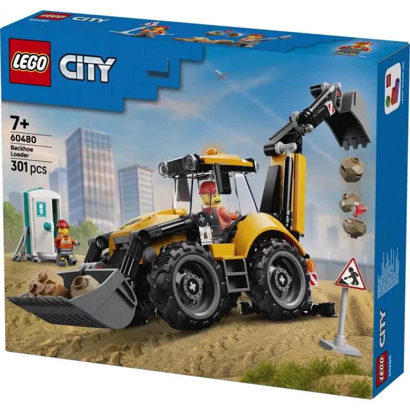 LEGO City 60480 Gele graaflader (301 onderdelen)