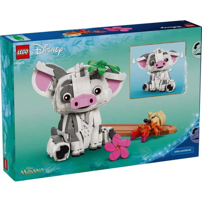 LEGO Disney 43292 Pua (Vaiana) bouwbare figuur (885 onderdelen)