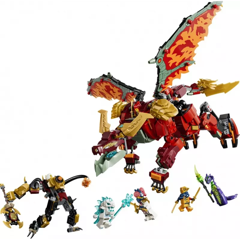 LEGO NINJAGO 71868 Wyldfyres veranderbare drakenmech (821 onderdelen)