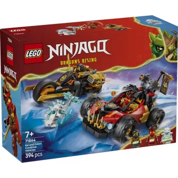 LEGO NINJAGO 71864 Kai's en Cole's combivoertuigen (394 onderdelen)